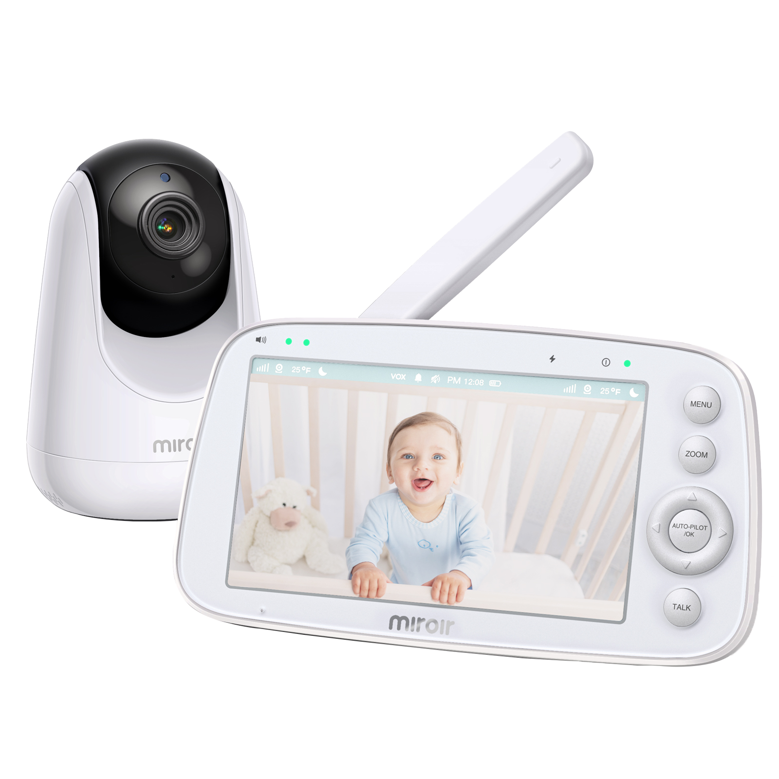 VAVA x Miroir - 720P Baby Monitor White