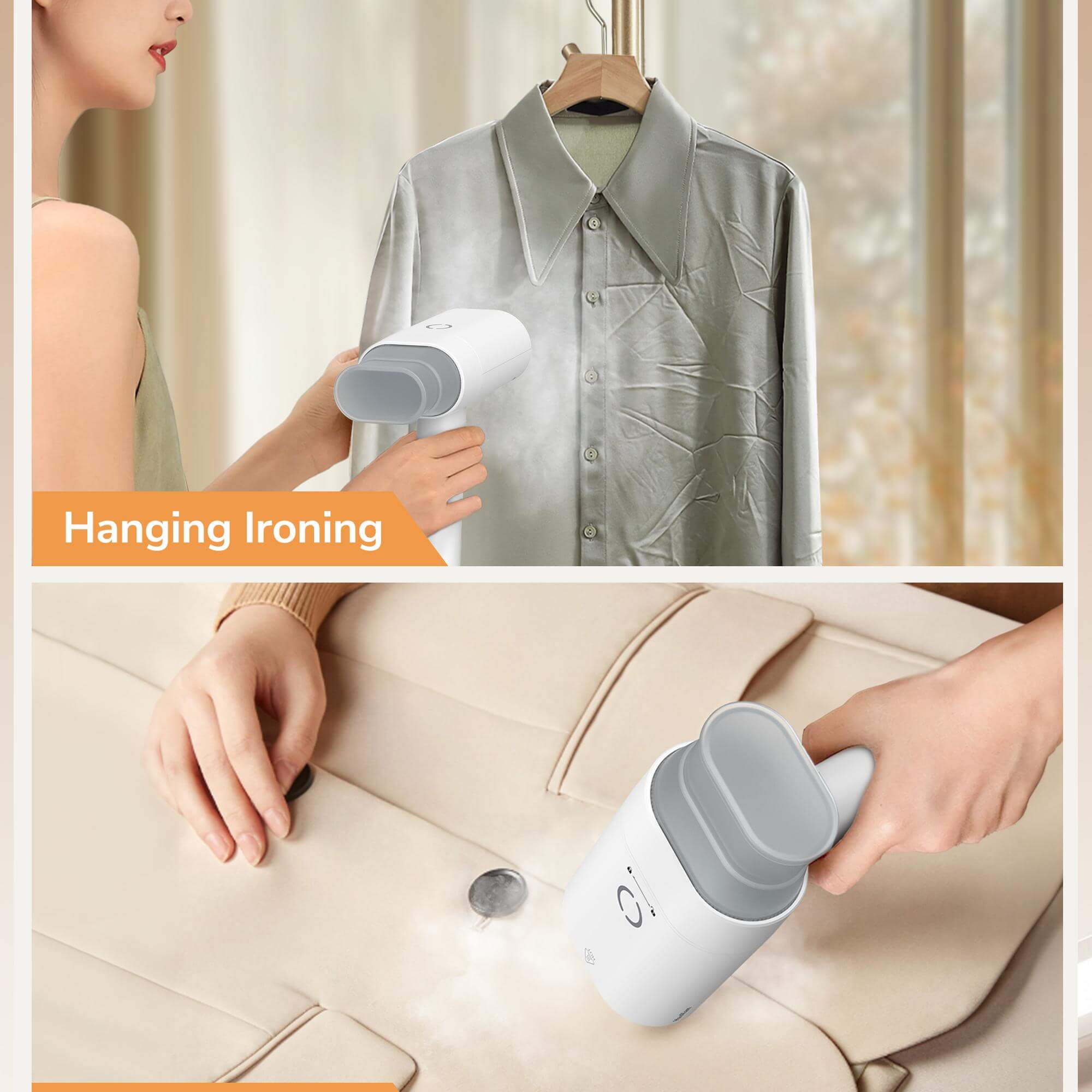 Portable 2-in-1 Handheld Steam Iron